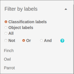 Filter by labels