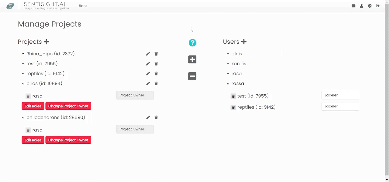 Image annotation project management using SentiSight.ai - SentiSight.ai Project manager