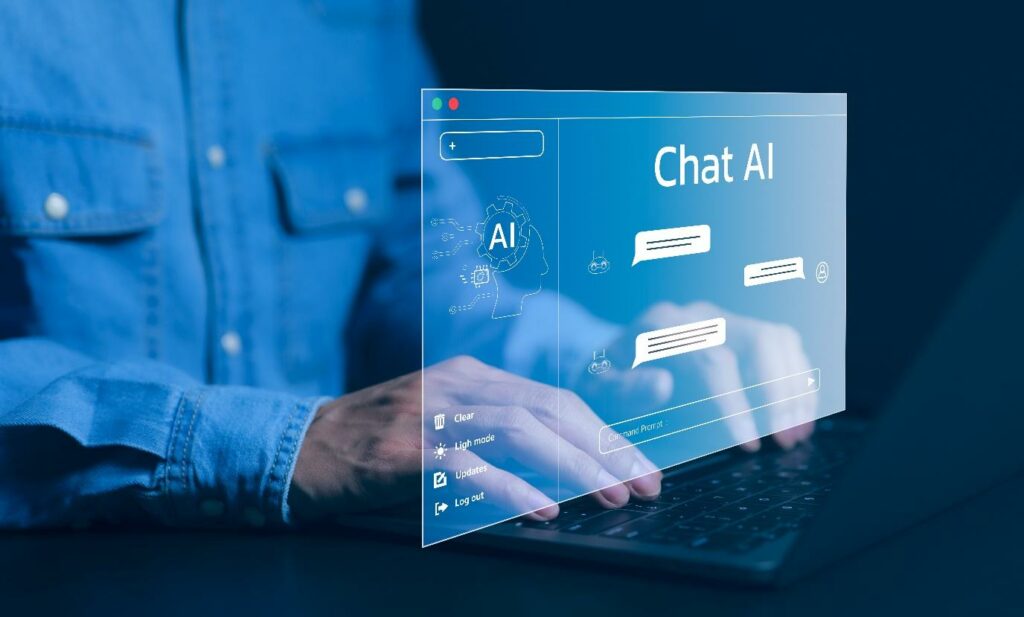 Graphic of chat AI 