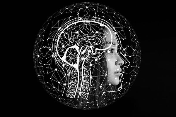 graphic visual depiction of a human head