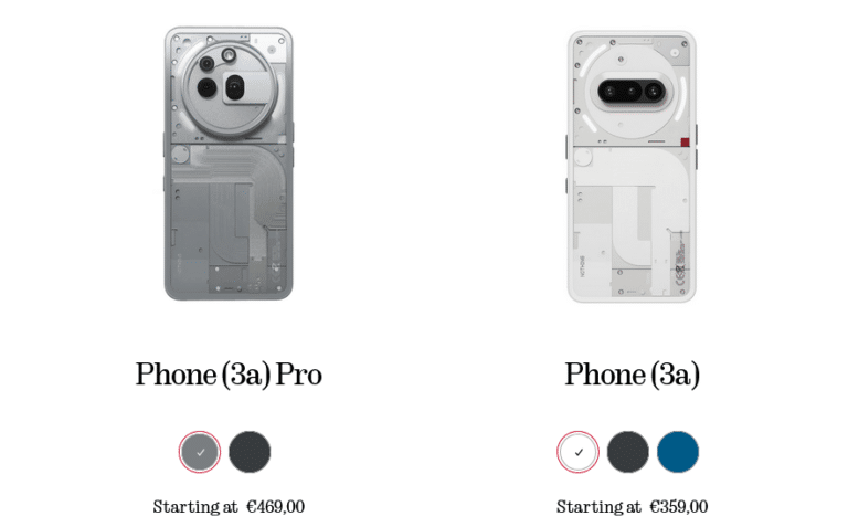 Nothing Phone (3a) and (3a) Pro.