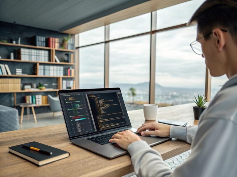 Coding with AI tools - artistic impression. Image credit: Alius Noreika / AI
