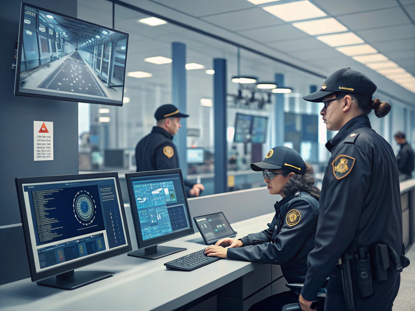 Using AI tools in law enforcement - artistic impression. Image credit: Alius Noreika / AI