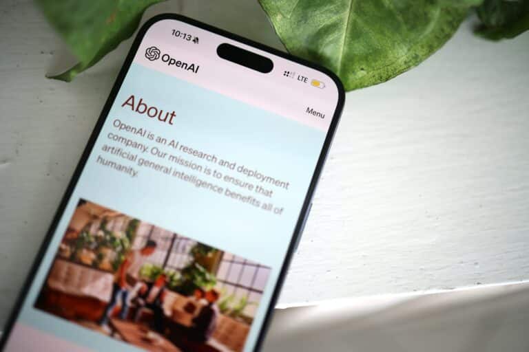 OpenAI "About" page section. 