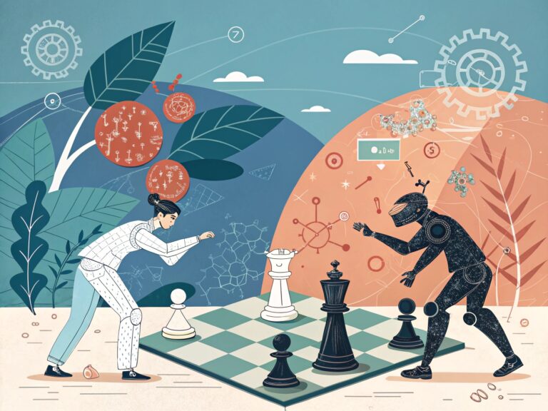 Claude 3.5 Sonnet vs GPT-4o - abstract artistic interpretation. Image credit: Alius Noreika / AI