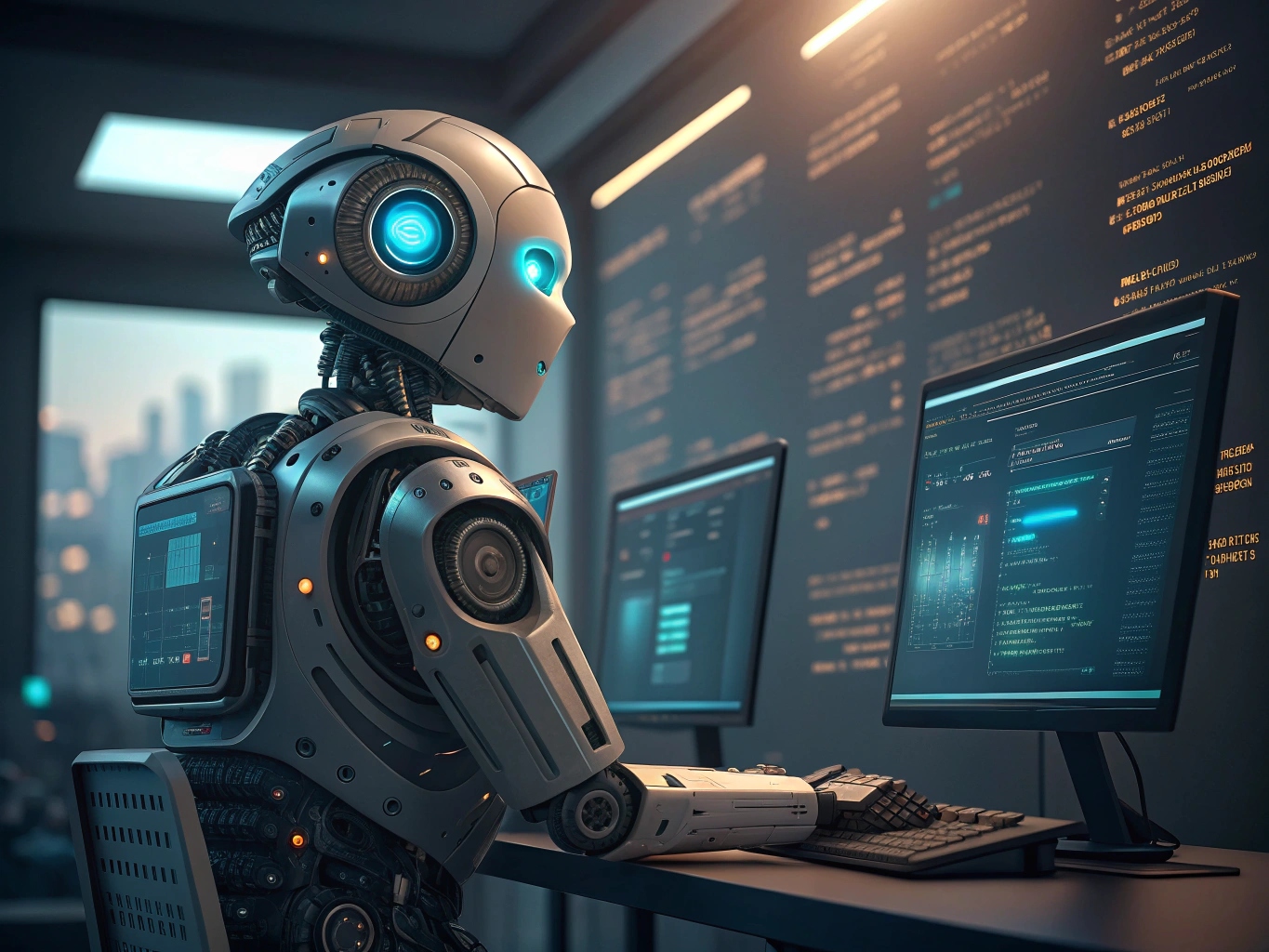 AI agent - artistic impression. Image credit: Alius Noreika / AI