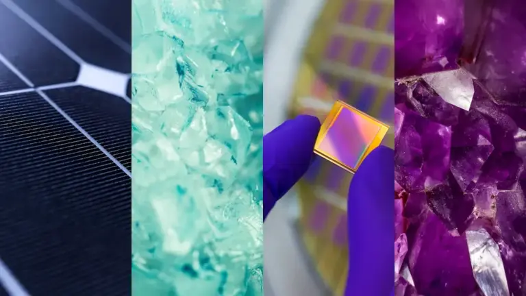AI materials science, AI materials discovery - artistic impression. 