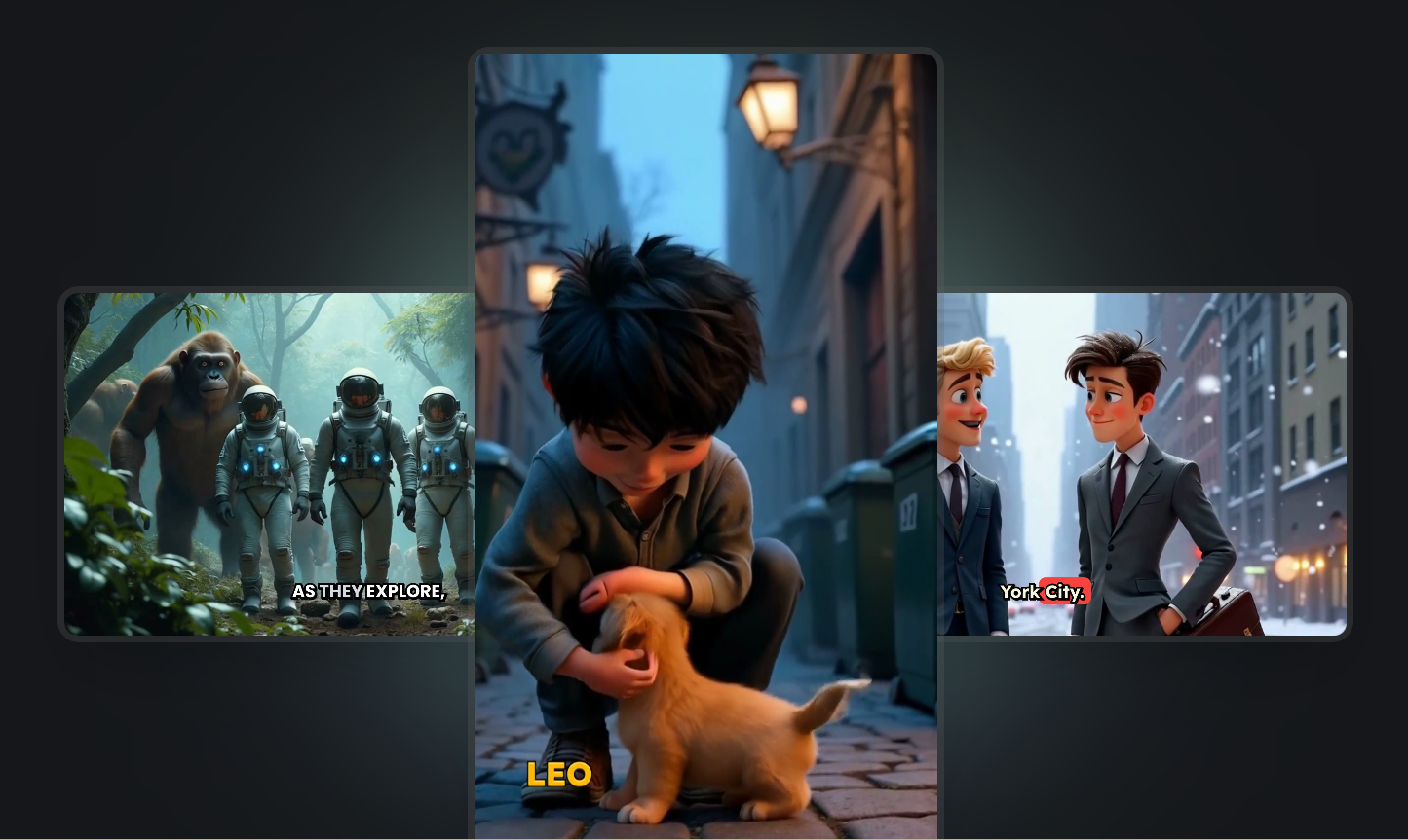 Video examples created with Revid.ai