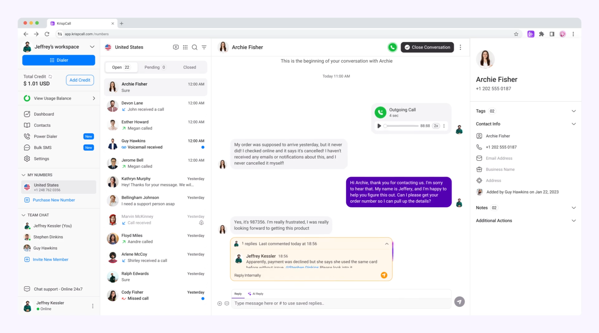 KrispCall for Centralized Communication - SentiSight.ai KrispCall for Centralized Communication - SentiSight.ai
