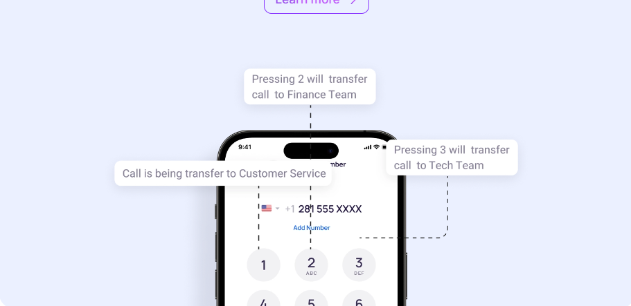 KrispCall interface visuals