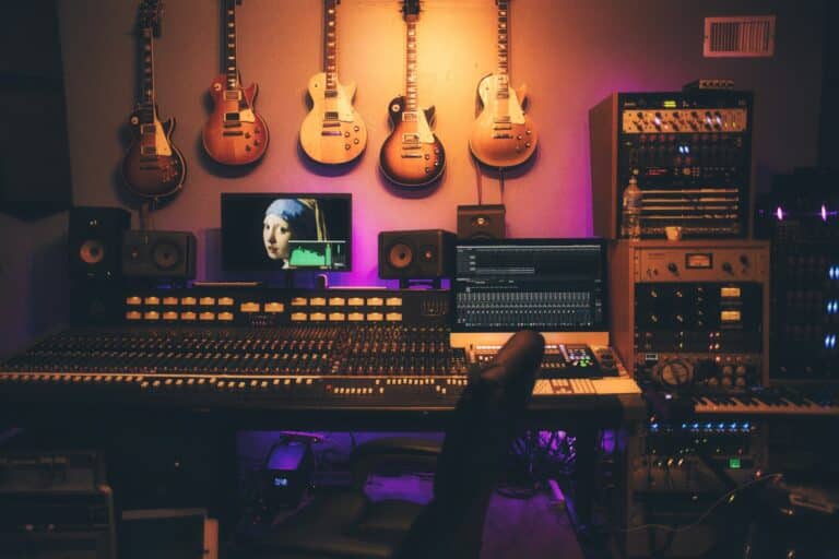 How AI Is Giving Independent Musicians a Record-Label-Level Advantage - SentiSight.ai A music production studio. Image credit: Caught In Joy via Unsplash, free license