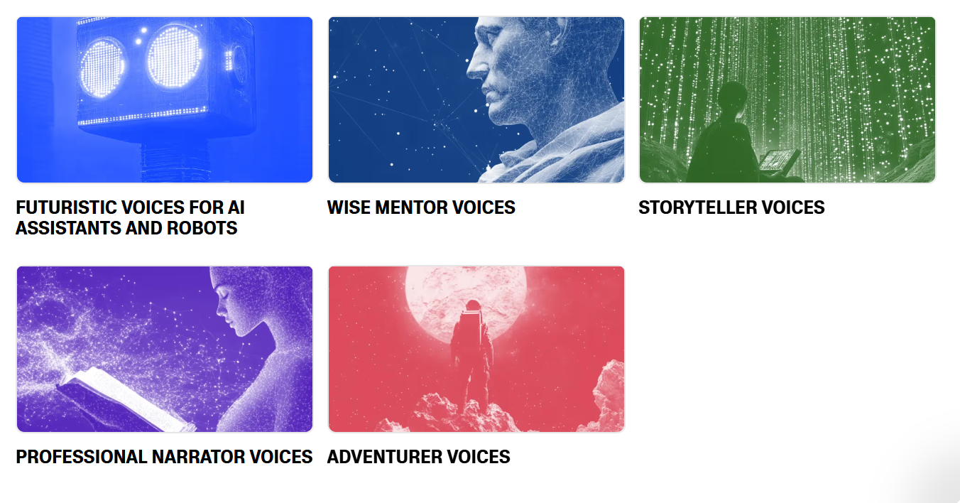 Custom Multi-lingual AI Voice Generation via ElevenLabs - SentiSight.ai ElevenLabs character types