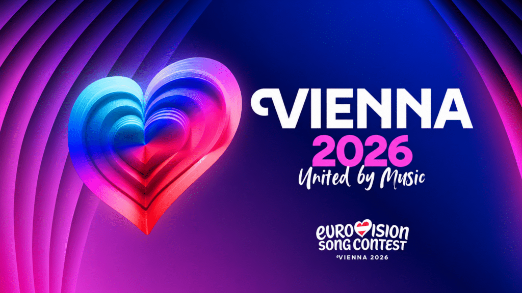 Did Eurovision 2026 use AI? - SentiSight.ai Logo of Eurovision 2026 Song Contest.