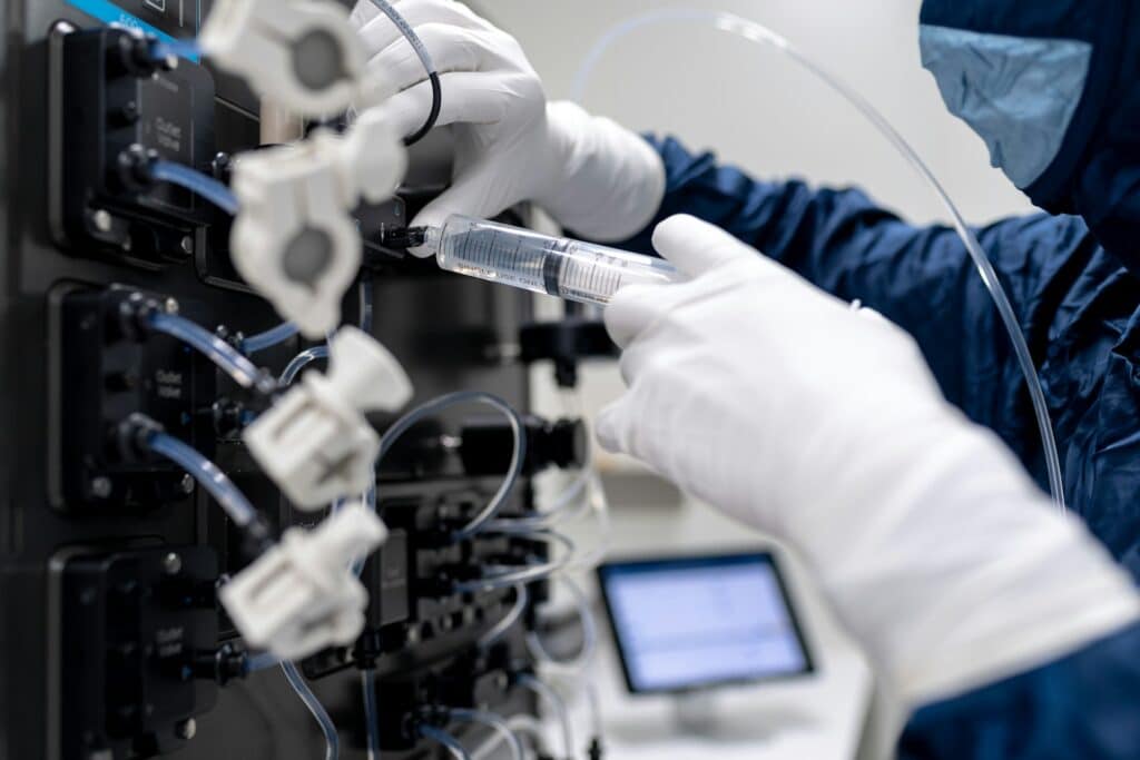 Biomedicine research - artistic impression. 