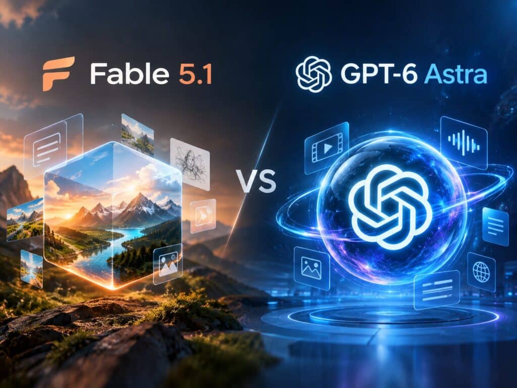 Fable 5.1 vs GPT-6 Astra: Which Model Executes Tasks Best? - SentiSight.ai Fable 5.1 vs GPT-6 Astra art