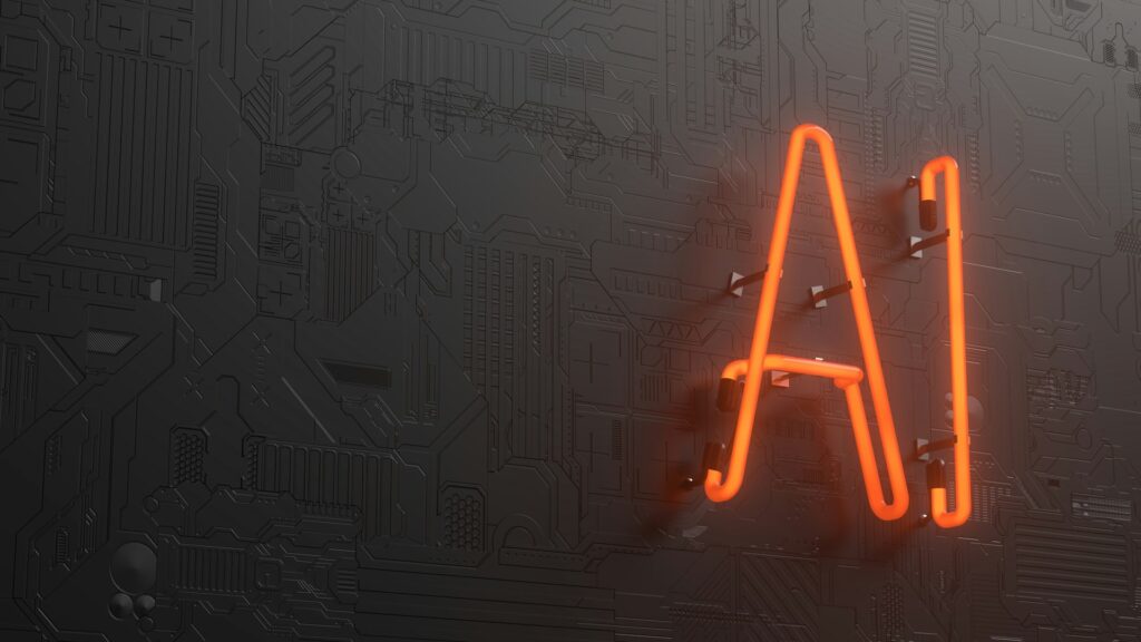 Artificial intelligence - artistic impression. 